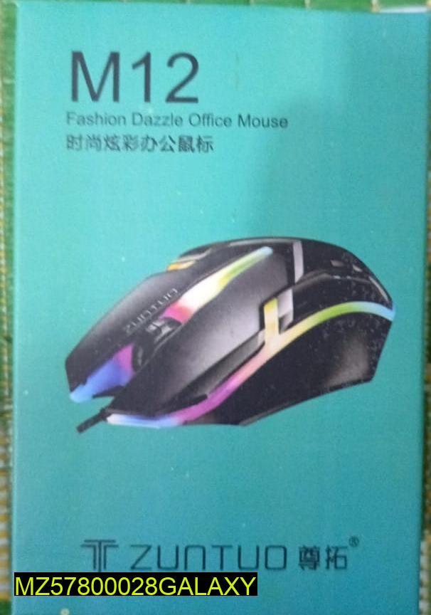 M12 RGB Gaming And Office Mouse For PC & Laptop