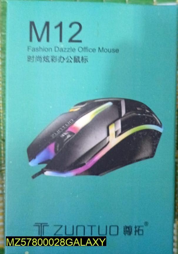 M12 RGB Gaming And Office Mouse For PC & Laptop
